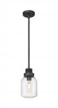  472-1S-WZ-G472-6CL - Somers - 1 Light - 6 inch - Weathered Zinc - Pendant