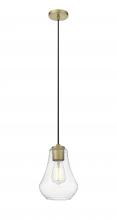  490-1P-BB-G572-7-LED - Fairfield - 1 Light - 7 inch - Brushed Brass - Cord hung - Mini Pendant