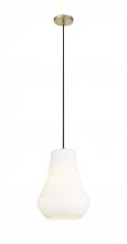  491-1P-BB-G571-12 - Fairfield - 1 Light - 12 inch - Brushed Brass - Cord hung - Mini Pendant