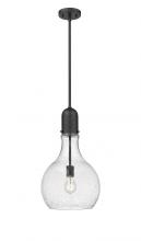  492-1S-BK-G584-12 - Amherst - 1 Light - 12 inch - Matte Black - Stem hung - Mini Pendant