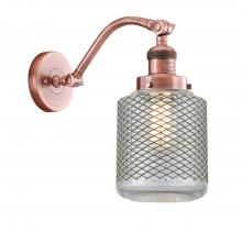  515-1W-AC-G262 - Stanton - 1 Light - 6 inch - Antique Copper - Sconce