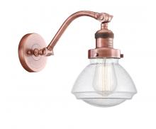  515-1W-AC-G324 - Olean - 1 Light - 7 inch - Antique Copper - Sconce