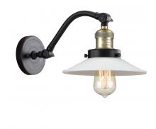  515-1W-BAB-G1 - Halophane - 1 Light - 9 inch - Black Antique Brass - Sconce