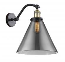  515-1W-BAB-G43-L - Cone - 1 Light - 12 inch - Black Antique Brass - Sconce