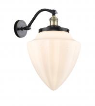  515-1W-BAB-G661-12 - Bullet - 1 Light - 12 inch - Black Antique Brass - Sconce