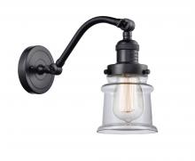  515-1W-BK-G182S - Canton - 1 Light - 7 inch - Matte Black - Sconce