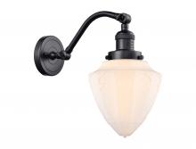  515-1W-BK-G661-7 - Bullet - 1 Light - 7 inch - Matte Black - Sconce