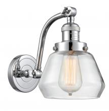  515-1W-PC-G172 - Fulton - 1 Light - 7 inch - Polished Chrome - Sconce