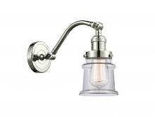  515-1W-PN-G182S - Canton - 1 Light - 7 inch - Polished Nickel - Sconce