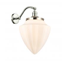  515-1W-PN-G661-12 - Bullet - 1 Light - 12 inch - Polished Nickel - Sconce