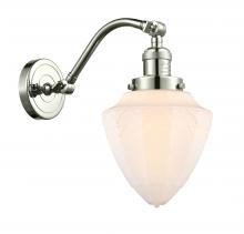  515-1W-PN-G661-7 - Bullet - 1 Light - 7 inch - Polished Nickel - Sconce