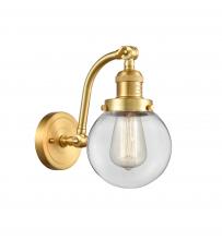  515-1W-SG-G202-6 - Beacon - 1 Light - 6 inch - Satin Gold - Sconce