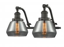  515-2W-OB-G173 - Fulton - 2 Light - 18 inch - Oil Rubbed Bronze - Bath Vanity Light