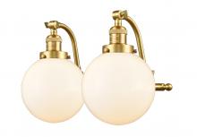  515-2W-SG-G201-8 - Beacon - 2 Light - 18 inch - Satin Gold - Bath Vanity Light