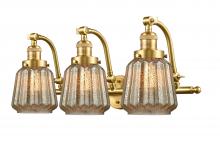  515-3W-SG-G146 - Chatham - 3 Light - 28 inch - Satin Gold - Bath Vanity Light