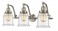  515-3W-SN-G182 - Canton - 3 Light - 28 inch - Brushed Satin Nickel - Bath Vanity Light