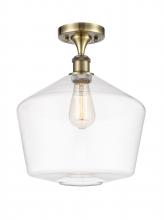  516-1C-AB-G652-12 - Cindyrella - 1 Light - 12 inch - Antique Brass - Semi-Flush Mount