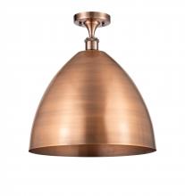  516-1C-AC-MBD-16-AC - Bristol - 1 Light - 16 inch - Antique Copper - Semi-Flush Mount