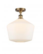  516-1C-BB-G651-12 - Cindyrella - 1 Light - 12 inch - Brushed Brass - Semi-Flush Mount