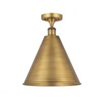  516-1C-BB-MBC-16-BB - Berkshire - 1 Light - 16 inch - Brushed Brass - Semi-Flush Mount