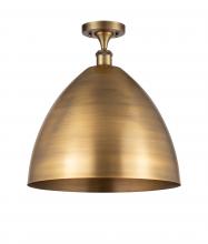  516-1C-BB-MBD-16-BB - Bristol - 1 Light - 16 inch - Brushed Brass - Semi-Flush Mount