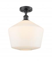  516-1C-BK-G651-12 - Cindyrella - 1 Light - 12 inch - Matte Black - Semi-Flush Mount