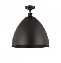  516-1C-BK-MBD-16-BK - Bristol - 1 Light - 16 inch - Matte Black - Semi-Flush Mount