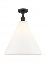  516-1C-OB-GBC-161 - Berkshire - 1 Light - 16 inch - Oil Rubbed Bronze - Semi-Flush Mount