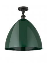  516-1C-OB-MBD-16-GR - Plymouth - 1 Light - 16 inch - Oil Rubbed Bronze - Semi-Flush Mount