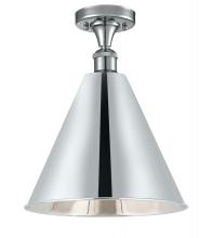  516-1C-PC-MBC-16-PC - Berkshire - 1 Light - 16 inch - Polished Chrome - Semi-Flush Mount