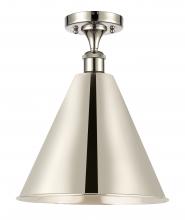  516-1C-PN-MBC-16-PN - Berkshire - 1 Light - 16 inch - Polished Nickel - Semi-Flush Mount