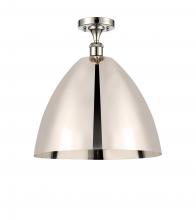  516-1C-PN-MBD-16-PN - Bristol - 1 Light - 16 inch - Polished Nickel - Semi-Flush Mount