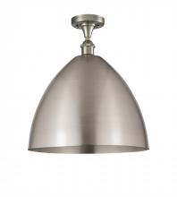  516-1C-SN-MBD-16-SN - Bristol - 1 Light - 16 inch - Brushed Satin Nickel - Semi-Flush Mount