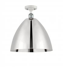  516-1C-WPC-MBD-16-PC - Bristol - 1 Light - 16 inch - White Polished Chrome - Semi-Flush Mount