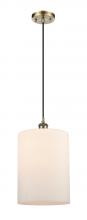  516-1P-AB-G111-L - Cobbleskill - 1 Light - 9 inch - Antique Brass - Cord hung - Mini Pendant