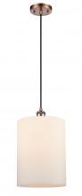  516-1P-AC-G111-L - Cobbleskill - 1 Light - 9 inch - Antique Copper - Cord hung - Mini Pendant