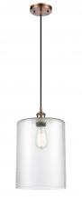  516-1P-AC-G112-L - Cobbleskill - 1 Light - 9 inch - Antique Copper - Cord hung - Mini Pendant