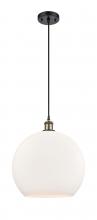 Innovations Lighting 516-1P-BAB-G121-14-LED - Athens - 1 Light - 14 inch - Black Antique Brass - Cord hung - Pendant