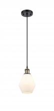 Innovations Lighting 516-1P-BAB-G651-6-LED - Cindyrella - 1 Light - 6 inch - Black Antique Brass - Cord hung - Mini Pendant