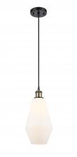  516-1P-BAB-G651-7 - Cindyrella - 1 Light - 7 inch - Black Antique Brass - Cord hung - Mini Pendant