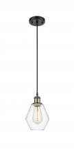  516-1P-BAB-G652-6 - Cindyrella - 1 Light - 6 inch - Black Antique Brass - Cord hung - Mini Pendant