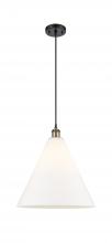  516-1P-BAB-GBC-161 - Berkshire - 1 Light - 16 inch - Black Antique Brass - Cord hung - Pendant