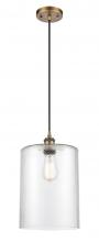  516-1P-BB-G112-L - Cobbleskill - 1 Light - 9 inch - Brushed Brass - Cord hung - Mini Pendant