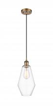  516-1P-BB-G652-7 - Cindyrella - 1 Light - 7 inch - Brushed Brass - Cord hung - Mini Pendant