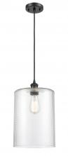  516-1P-BK-G112-L - Cobbleskill - 1 Light - 9 inch - Matte Black - Cord hung - Mini Pendant