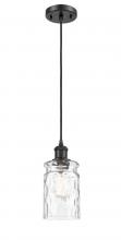  516-1P-BK-G352 - Candor - 1 Light - 5 inch - Matte Black - Cord hung - Mini Pendant