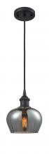 Innovations Lighting 516-1P-BK-G93-LED - Fenton - 1 Light - 7 inch - Matte Black - Cord hung - Mini Pendant