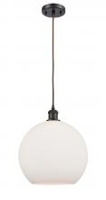 Innovations Lighting 516-1P-OB-G121-12-LED - Athens - 1 Light - 12 inch - Oil Rubbed Bronze - Cord hung - Mini Pendant