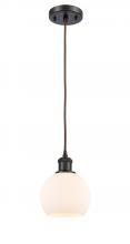 Innovations Lighting 516-1P-OB-G121-6-LED - Athens - 1 Light - 6 inch - Oil Rubbed Bronze - Cord hung - Mini Pendant