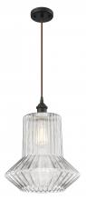  516-1P-OB-G212-LED - Springwater - 1 Light - 12 inch - Oil Rubbed Bronze - Cord hung - Mini Pendant